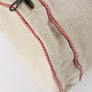 BOTTEGAVENETA Boston Bag Canvas Leather 2way Beige Auth bs29791-16