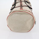 BOTTEGAVENETA Boston Bag Canvas Leather 2way Beige Auth bs29791-3
