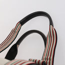 BOTTEGAVENETA Boston Bag Canvas Leather 2way Beige Auth bs29791-8