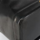 Gianni Versace Vanity Bag Leather Black Gold Auth bs29792-11