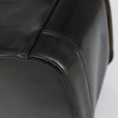 Gianni Versace Vanity Bag Leather Black Gold Auth bs29792-12