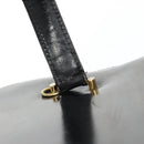 Gianni Versace Vanity Bag Leather Black Gold Auth bs29792-16