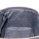 Gianni Versace Vanity Bag Leather Black Gold Auth bs29792-21