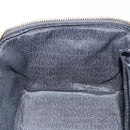 Gianni Versace Vanity Bag Leather Black Gold Auth bs29792-22