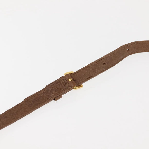 VALENTINO Hand Bag Leather 2way Brown Gold Auth bs29793