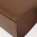 VALENTINO Hand Bag Leather 2way Brown Gold Auth bs29793-17