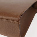 VALENTINO Hand Bag Leather 2way Brown Gold Auth bs29793-19