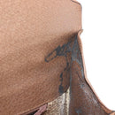 VALENTINO Hand Bag Leather 2way Brown Gold Auth bs29793-9