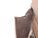 VALENTINO Hand Bag Leather 2way Brown Gold Auth bs29793-24