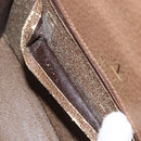 VALENTINO Hand Bag Leather 2way Brown Gold Auth bs29793-11