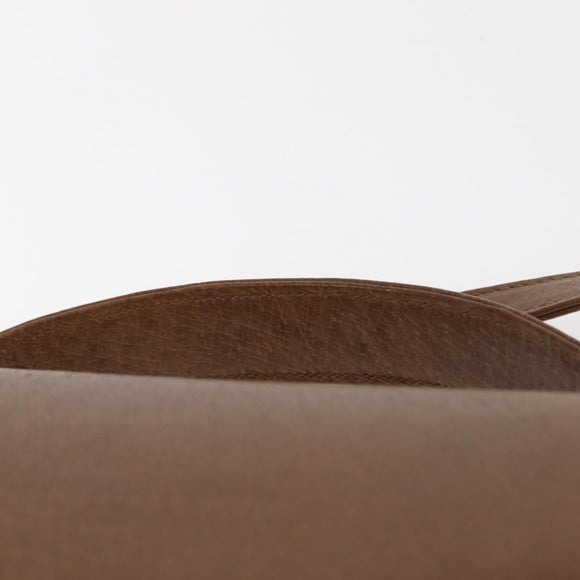 VALENTINO Hand Bag Leather 2way Brown Gold Auth bs29793