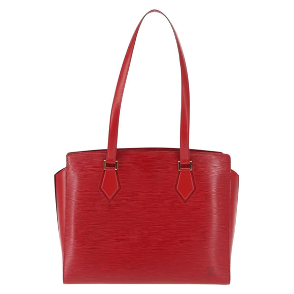 LOUIS VUITTON Epi Duplex Tote Bag Red M52427 LV Auth bs29794