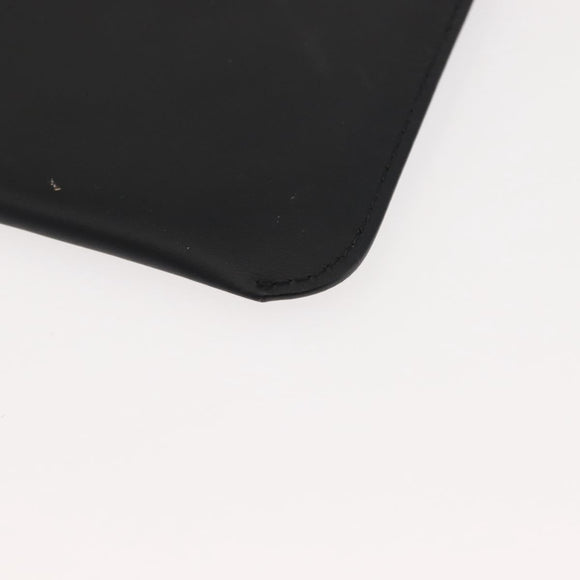 BURBERRY Waist Bag Leather Black Gold Auth bs29795