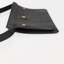 BURBERRY Waist Bag Leather Black Gold Auth bs29795-5