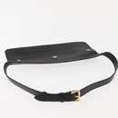 BURBERRY Waist Bag Leather Black Gold Auth bs29795-6
