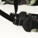 GUCCI flora Backpack Canvas Black Silver 353476 Auth bs29799-9