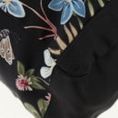 GUCCI flora Backpack Canvas Black Silver 353476 Auth bs29799-16