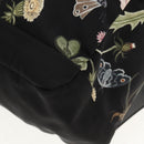 GUCCI flora Backpack Canvas Black Silver 353476 Auth bs29799-17