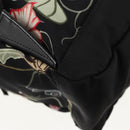 GUCCI flora Backpack Canvas Black Silver 353476 Auth bs29799-18
