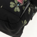 GUCCI flora Backpack Canvas Black Silver 353476 Auth bs29799-19