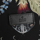 GUCCI flora Backpack Canvas Black Silver 353476 Auth bs29799-20