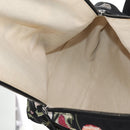 GUCCI flora Backpack Canvas Black Silver 353476 Auth bs29799-10