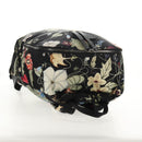GUCCI flora Backpack Canvas Black Silver 353476 Auth bs29799-6