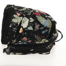 GUCCI flora Backpack Canvas Black Silver 353476 Auth bs29799-8