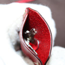 PRADA Boston Bag Canvas Leather Brown Red Silver Auth bs29804-10