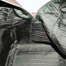 PRADA Boston Bag Canvas Leather Brown Red Silver Auth bs29804-23