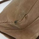 Salvatore Ferragamo Vala Shoulder Bag Leather Brown Gold Auth bs29808-17