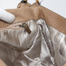 Salvatore Ferragamo Vala Shoulder Bag Leather Brown Gold Auth bs29808-21