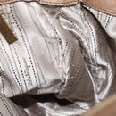 Salvatore Ferragamo Vala Shoulder Bag Leather Brown Gold Auth bs29808-11