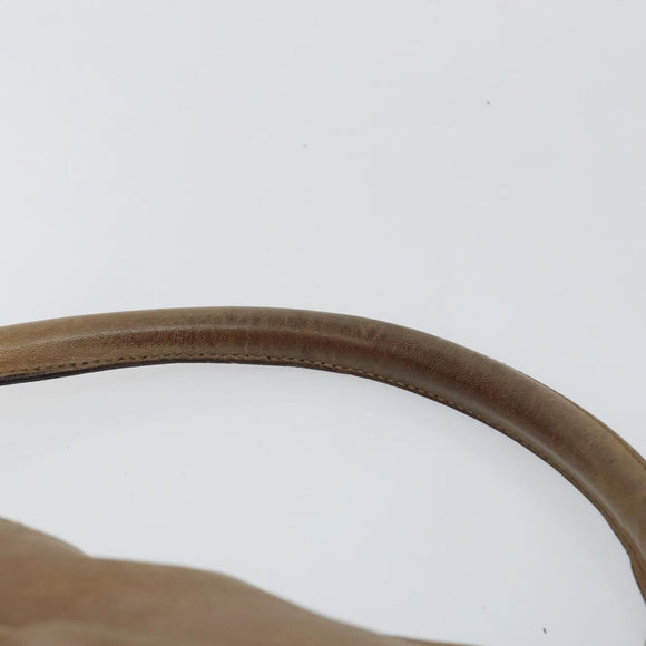 Salvatore Ferragamo Vala Shoulder Bag Leather Brown Gold Auth bs29808