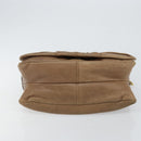 Salvatore Ferragamo Vala Shoulder Bag Leather Brown Gold Auth bs29808-5