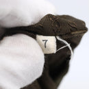 PRADA Shoulder Bag Leather Beige Silver Auth bs29809-11