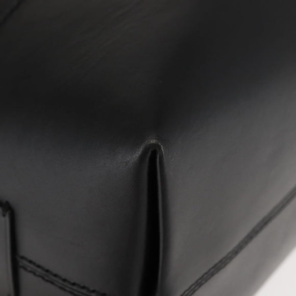 FENDI Pecan Canvas Tote Bag Canvas Leather Beige Black gold Auth bs29810