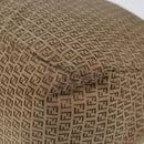 FENDI Zucchino Canvas Mamma Baguette Shoulder Bag Nylon Beige Gold Auth bs29812-15