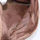 FENDI Zucchino Canvas Mamma Baguette Shoulder Bag Nylon Beige Gold Auth bs29812-23