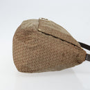 FENDI Zucchino Canvas Mamma Baguette Shoulder Bag Nylon Beige Gold Auth bs29812-3
