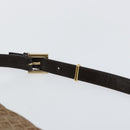 FENDI Zucchino Canvas Mamma Baguette Shoulder Bag Nylon Beige Gold Auth bs29812-8