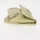 BALENCIAGA The Giant Envelope Bag Leather Silver Light Green 186182 Auth bs29813-5