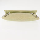 BALENCIAGA The Giant Envelope Bag Leather Silver Light Green 186182 Auth bs29813-8