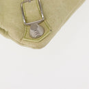 BALENCIAGA The Giant Envelope Bag Leather Silver Light Green 186182 Auth bs29813-9