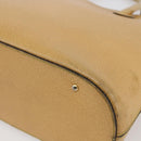 CELINE Hand Bag Leather 2way Yellow Gold Auth bs29816-15