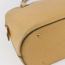 CELINE Hand Bag Leather 2way Yellow Gold Auth bs29816-16