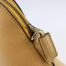 CELINE Hand Bag Leather 2way Yellow Gold Auth bs29816-10