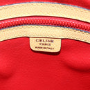 CELINE Hand Bag Leather 2way Yellow Gold Auth bs29816-17