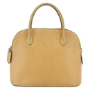 CELINE Hand Bag Leather 2way Yellow Gold Auth bs29816-13