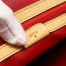 CELINE Hand Bag Leather 2way Yellow Gold Auth bs29816-12